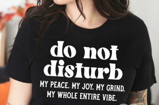 DO NOT DISTURB MY PEACE, MY JOY , MY GRIND, MY WHOLE ENTIRE VIBE