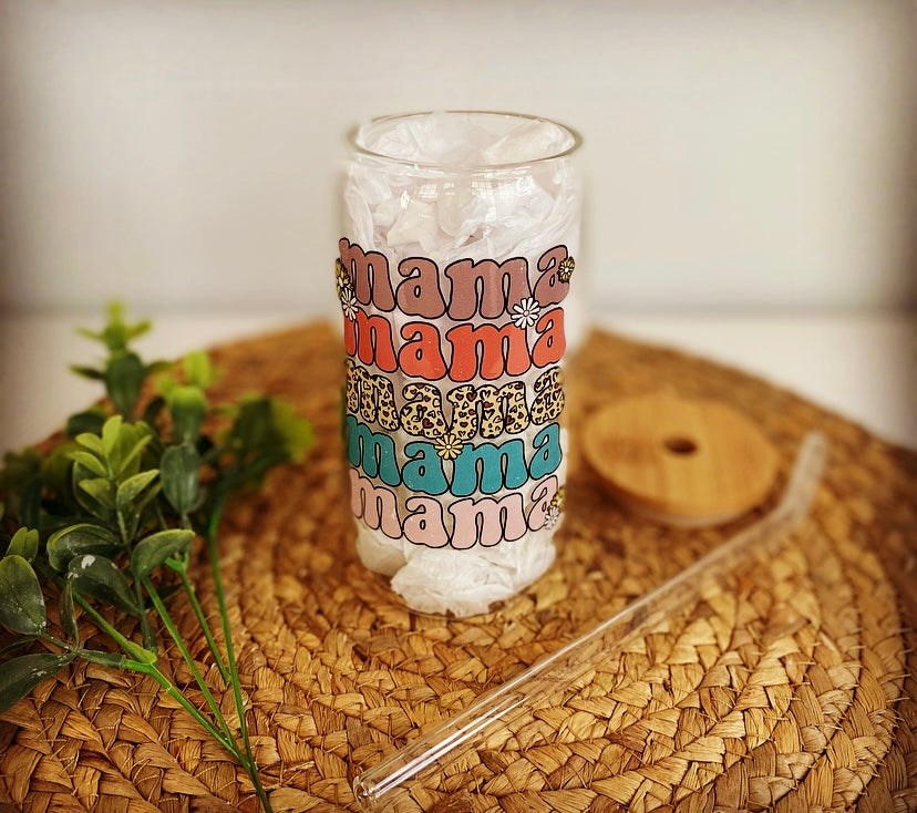 MAMA Glass Can Drinking Cup